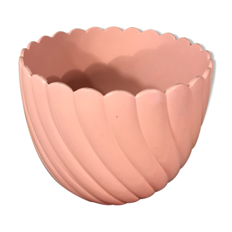 Plant cover pot in art deco style "emsa design" plastic rose germany vintage