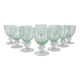 Set of bubble champagne glasses, Italian design, 1970s, production: Italy