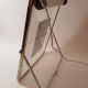 Bright mirror, frame gold and chrome, brass 30 years - 30x36cm