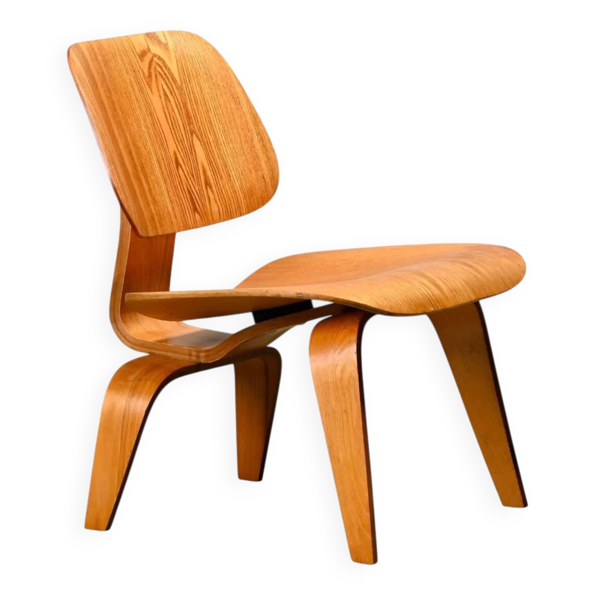 Charles & Ray Eames Early LCW Ash Lounge Chair for Herman Miller, 1950