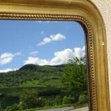 Louis Philippe style gilt mirror 54x45cm