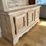 Restored two-body oak sideboard/bookcase