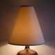 Vintage turned stoneware lamp