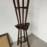 Pair of brutalist high stools