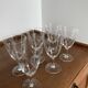 Set of 6 chiseled glasses