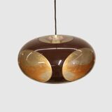 Space age bug eye ufo lamp *** Massive Belgium *** chocolat brown colour **