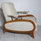 Transatlantic racing armchair, Art Deco period, modular and convertible into a daybed, 1930s