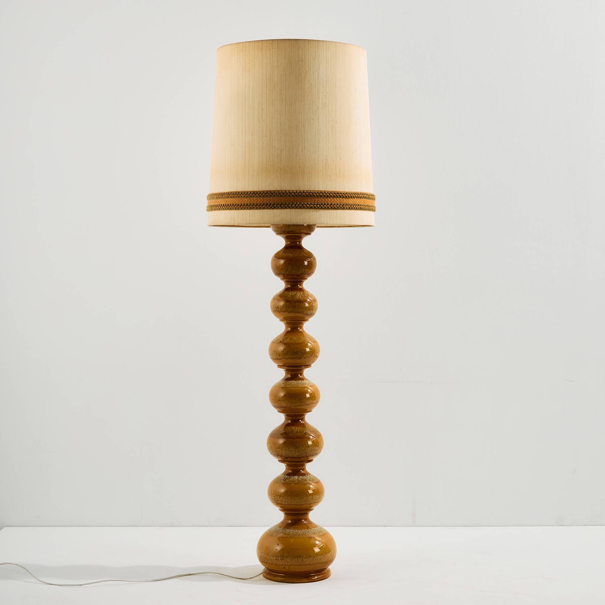 German ceramic floor lamp by Kaiser Leuchten