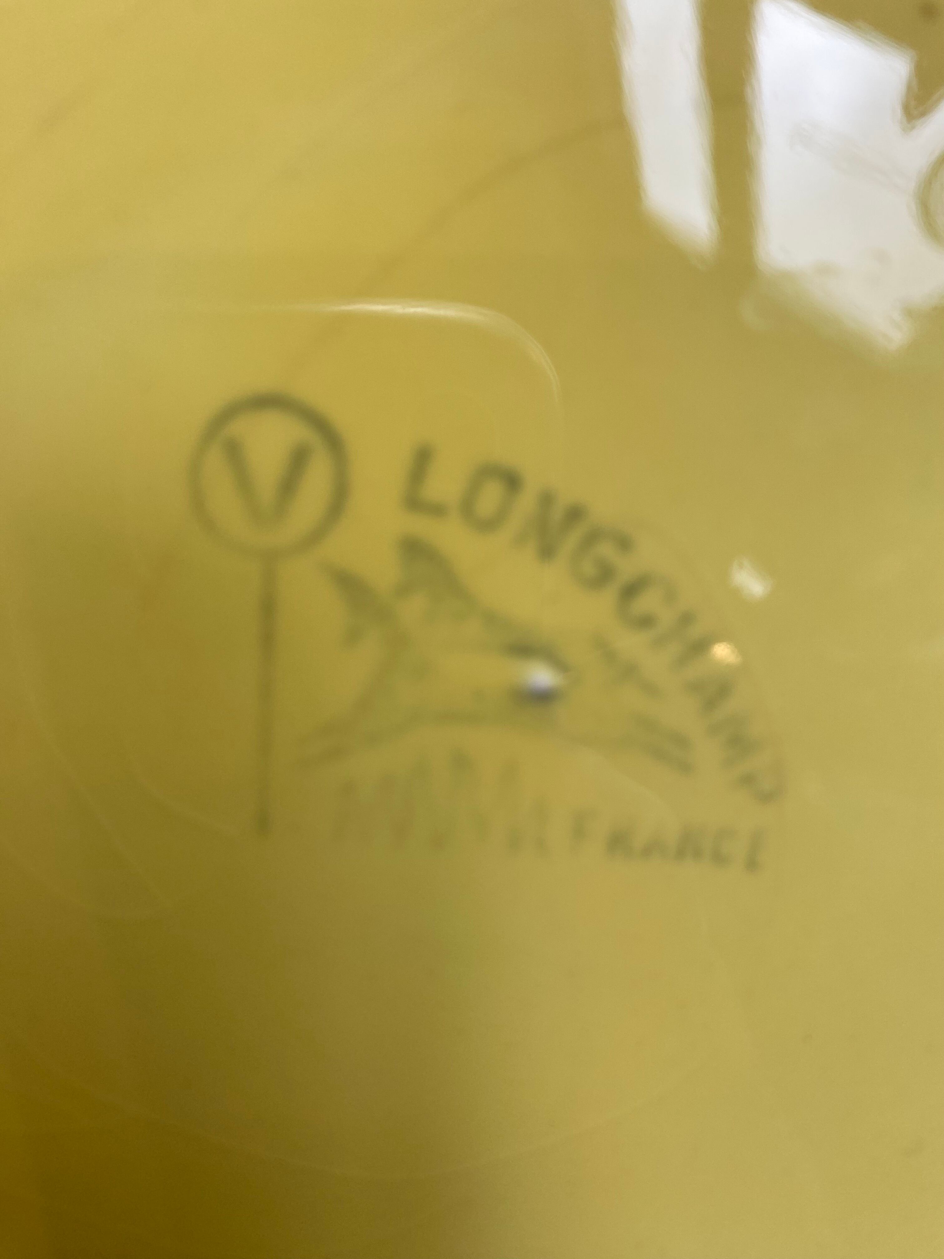 Yellow Longchamp plates 1950