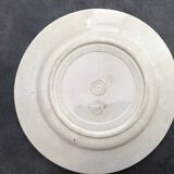 Assiette plate terre de fer Luneville