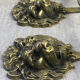 Lion head coat hooks in solid brass, Peerage England