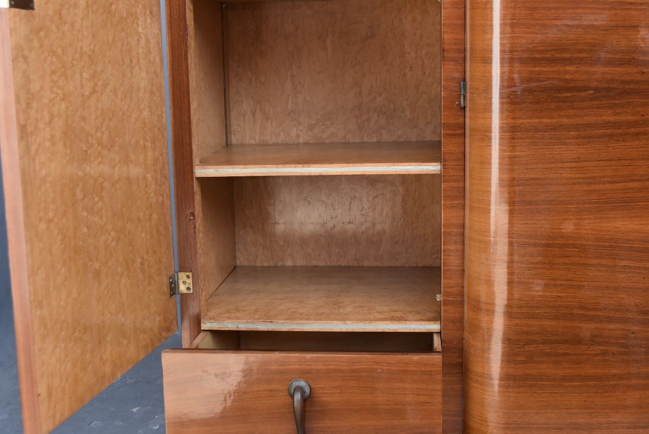 Armoire à glaces 1930 art déco palissandre et érable Selency
