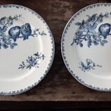 6 Sarreguemines plates