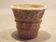 Carved garden terracotta vase