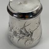 Silver timpani hallmarks Minerva goldsmith RB engraving floral decoration 40 grams