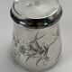 Silver timpani hallmarks Minerva goldsmith RB engraving floral decoration 40 grams