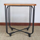 Wood and metal table