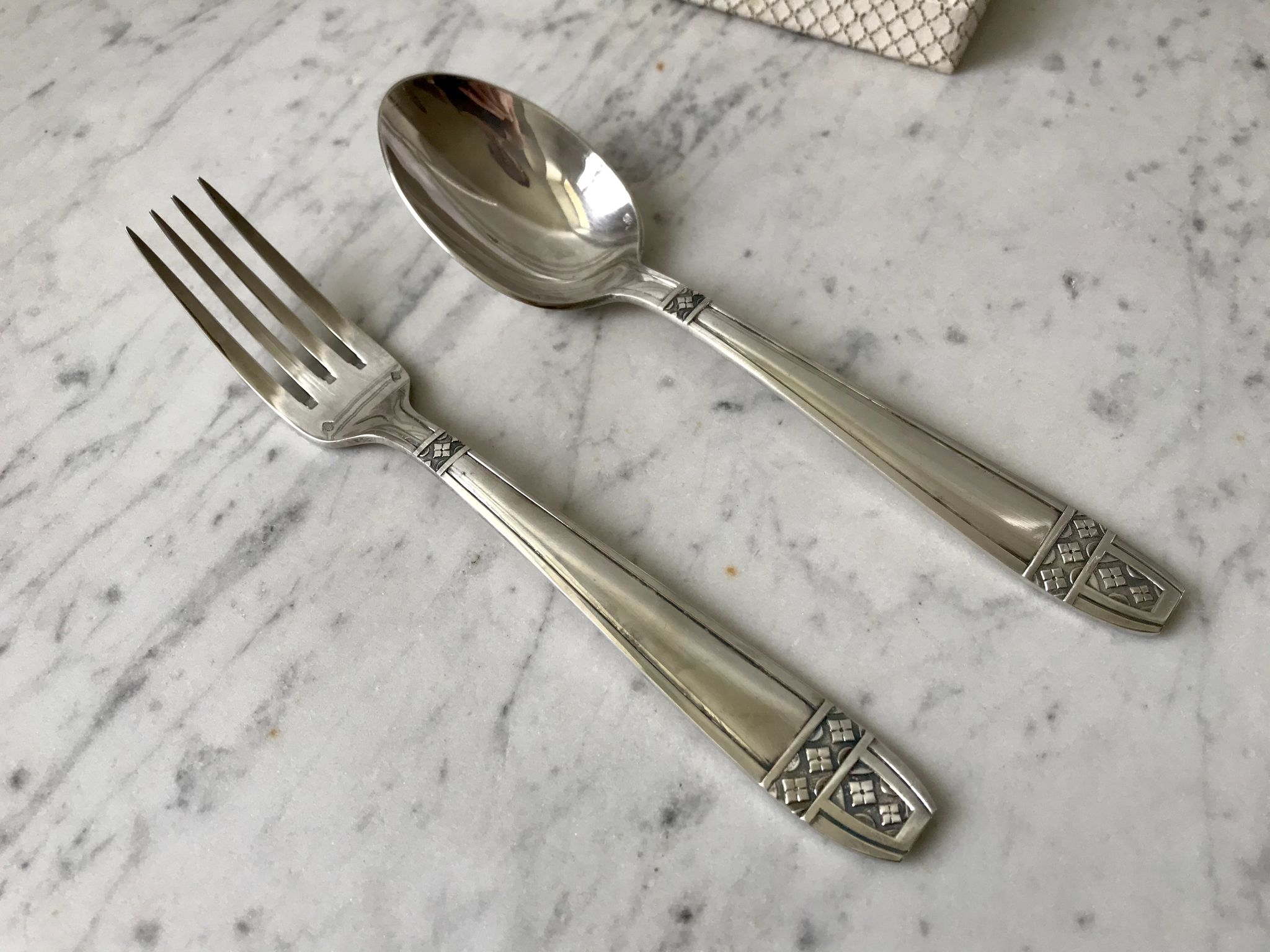Duo de couverts en argent anciens