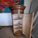 Antique curved corner cabinet