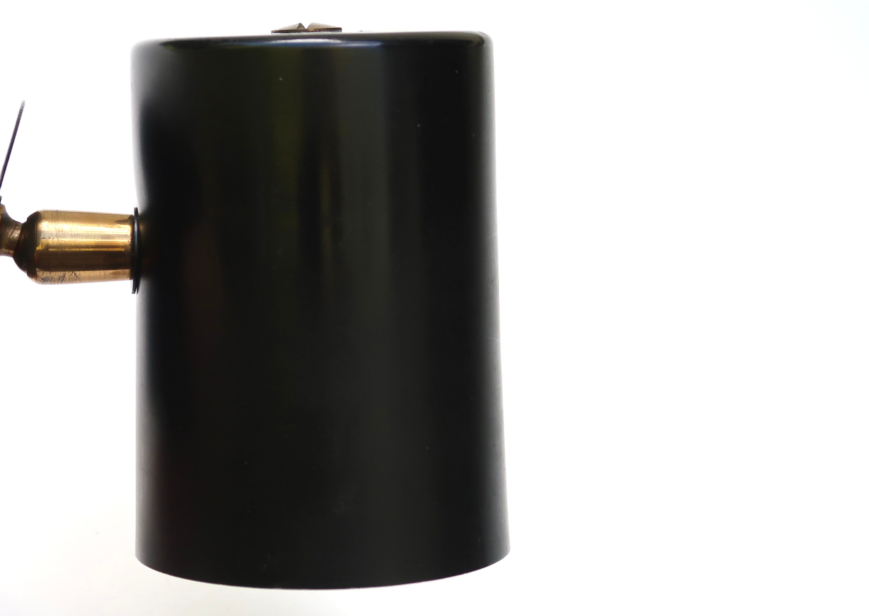 Wall lamp, black clip spot, 50s