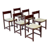 Ensemble de six chaises de salle à manger italiennes