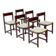 Ensemble de six chaises de salle à manger italiennes