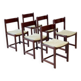 Ensemble de six chaises de salle à manger italiennes