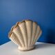 Vintage earthenware shell vase, Denmark