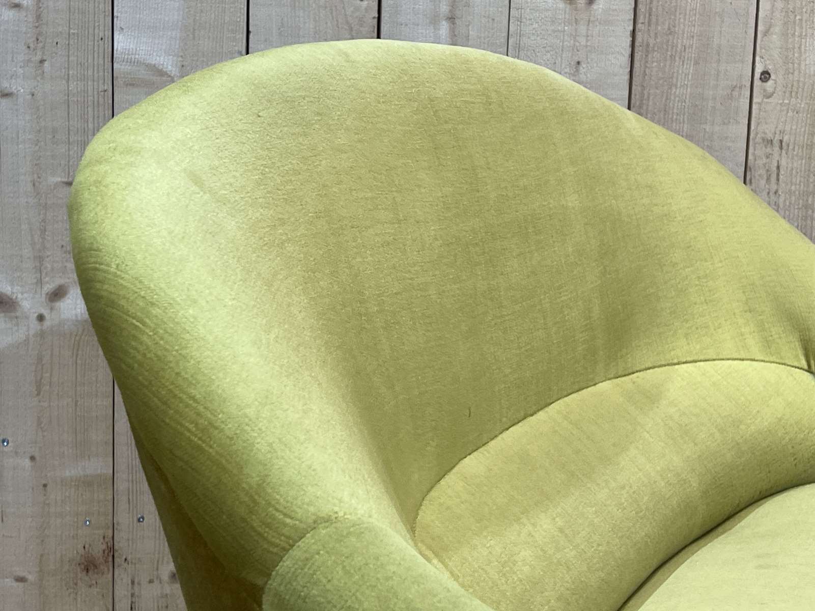 1950s velvet toad sofa