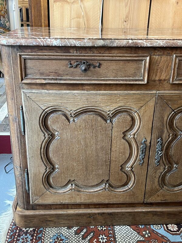 Buffet de chasse style Bressan, dessus marbre, XIXe siècle