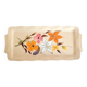 Long flowered stoneware dish from the 70s
