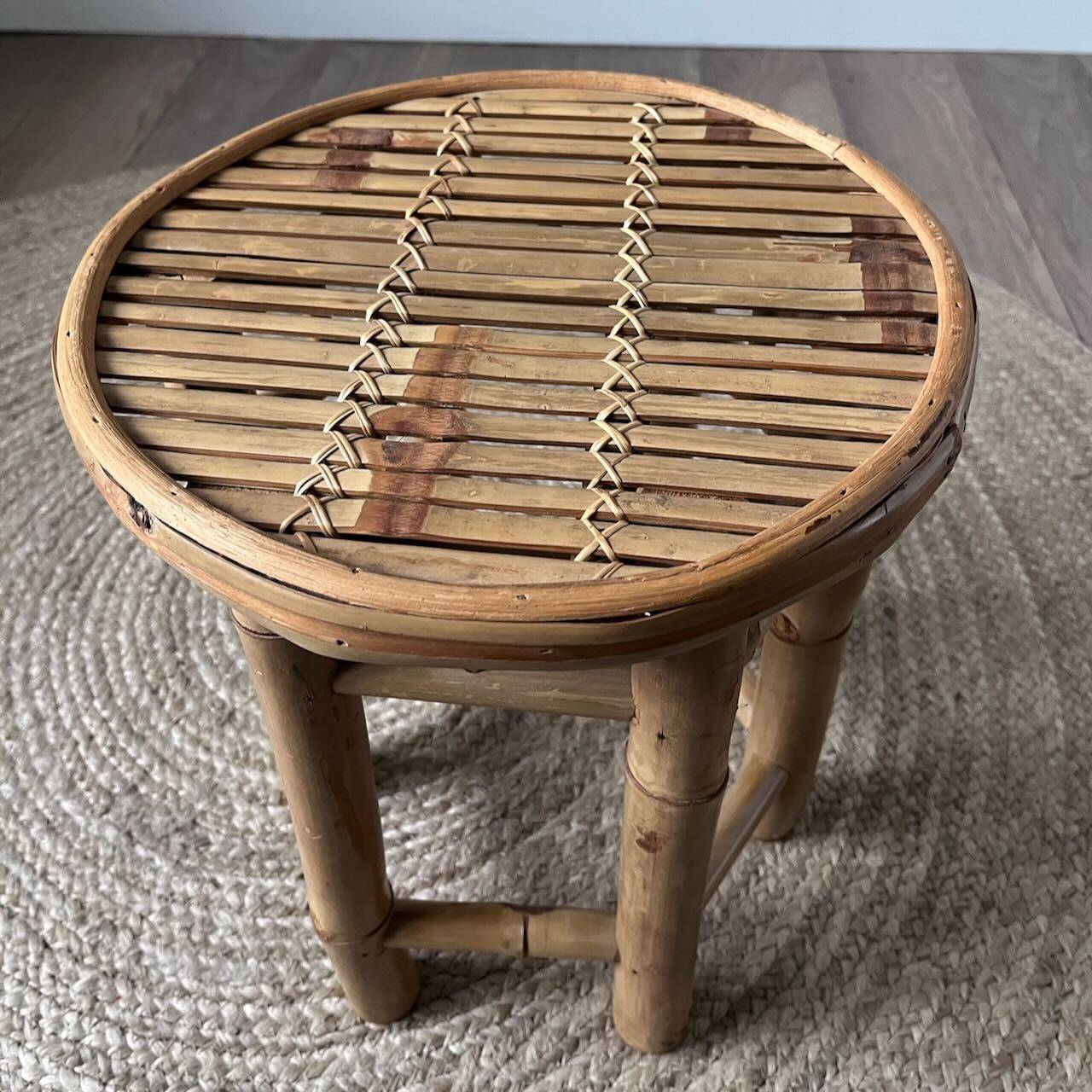 Bamboo stool or plant stand
