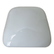 Large square ceiling light in white opaline, 1960s-70s