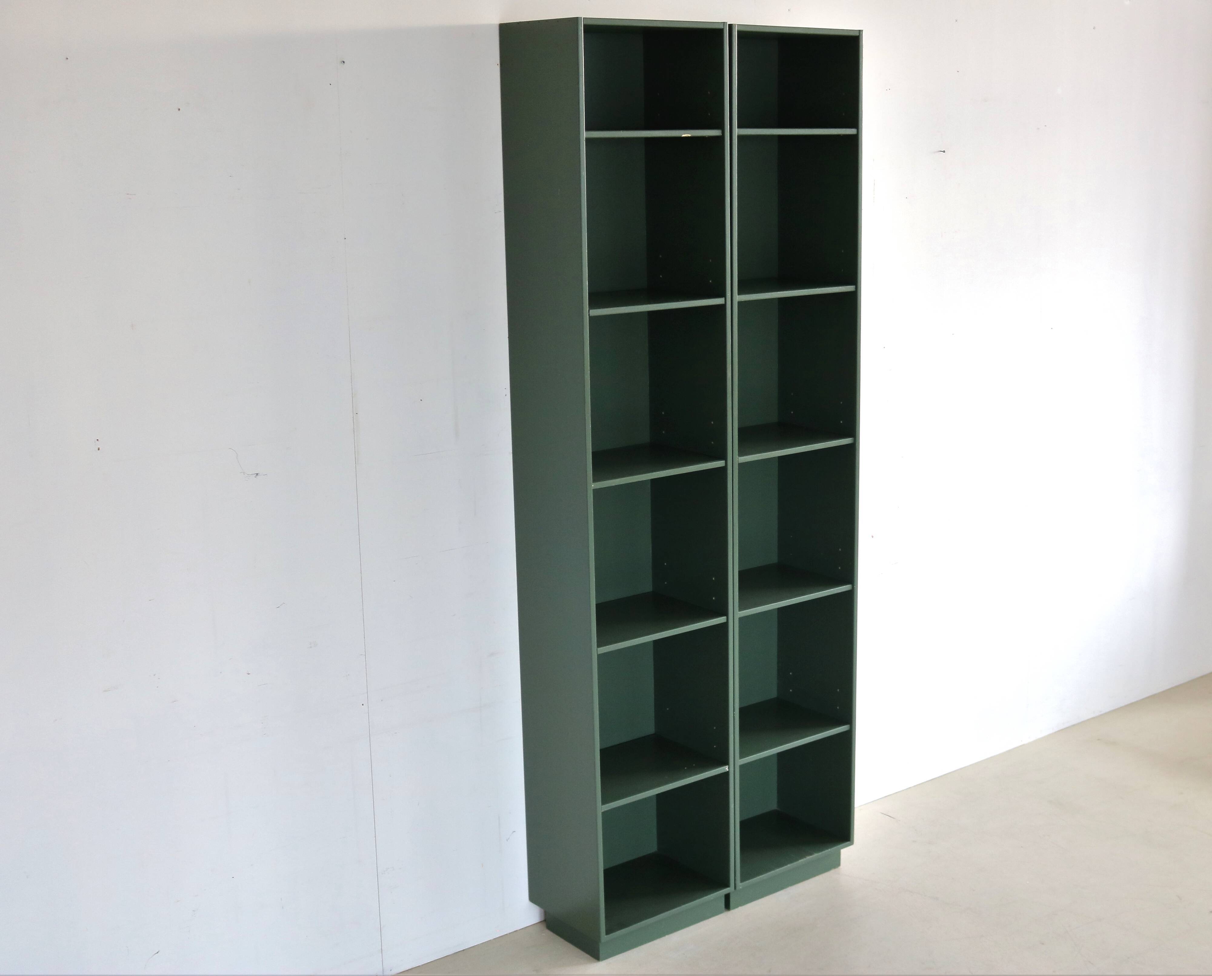 Vintage danish green bookcase