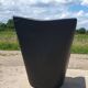 Vintage chair black leather Armilla Arflex Burkhard Voghterr