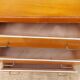 Commode vintage bois, galon blanc