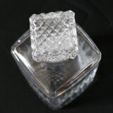 Chiseled glass whisky carafe, 1970s