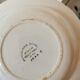 set of 5 Creil et Montereau soup plates, blue flower pattern