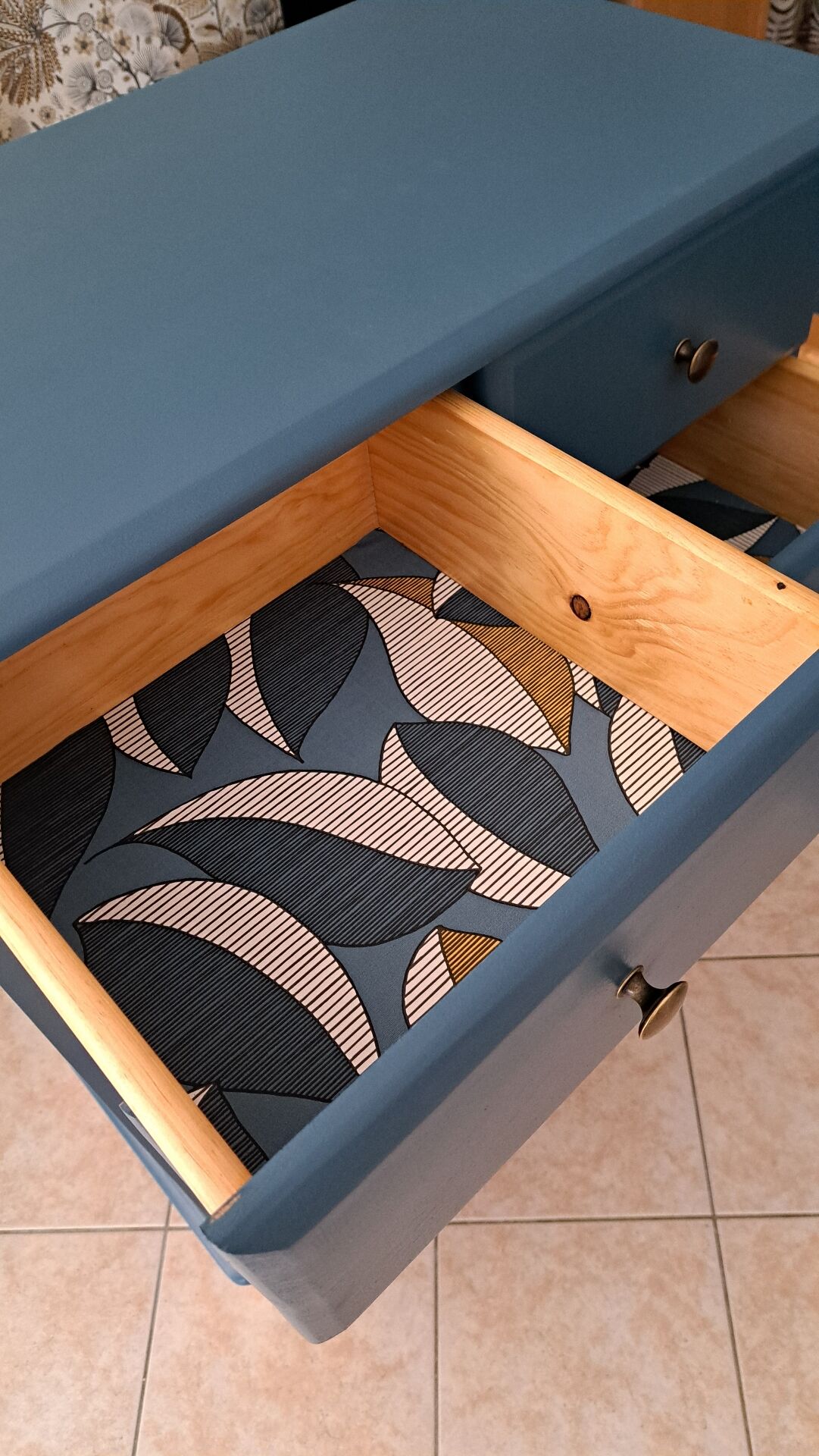 Commode blue ganne