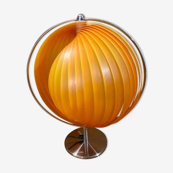 Lampe Moon orange Kare design vintage années 80