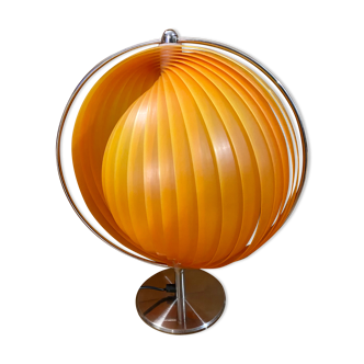 Lampe Moon orange Kare design vintage années 80