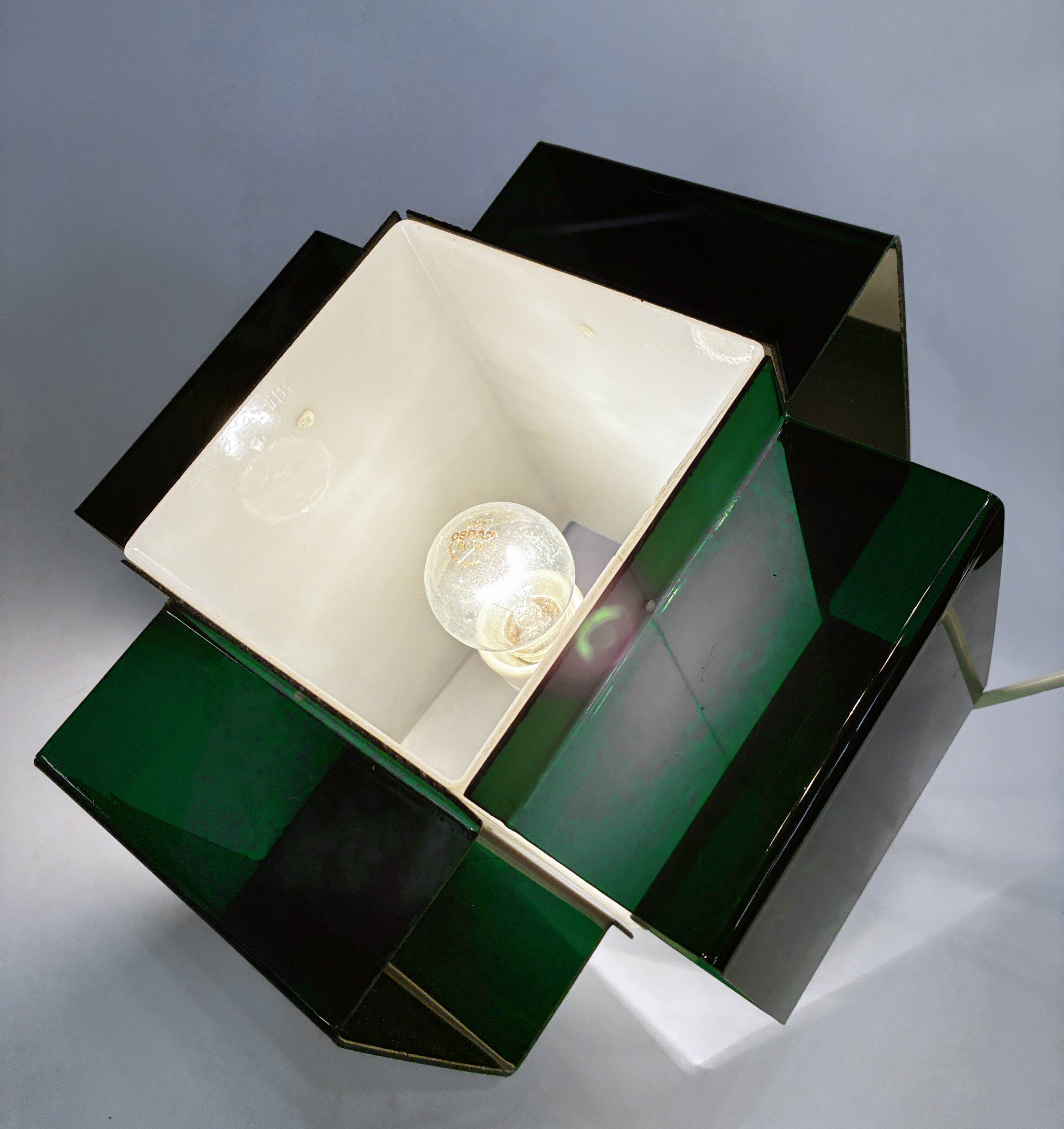 Vintage Pendant • Two-Coloured Acrylic • 1970