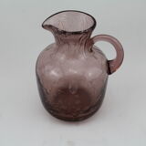 Milk/cream Biot bubble glass jar, pitcher