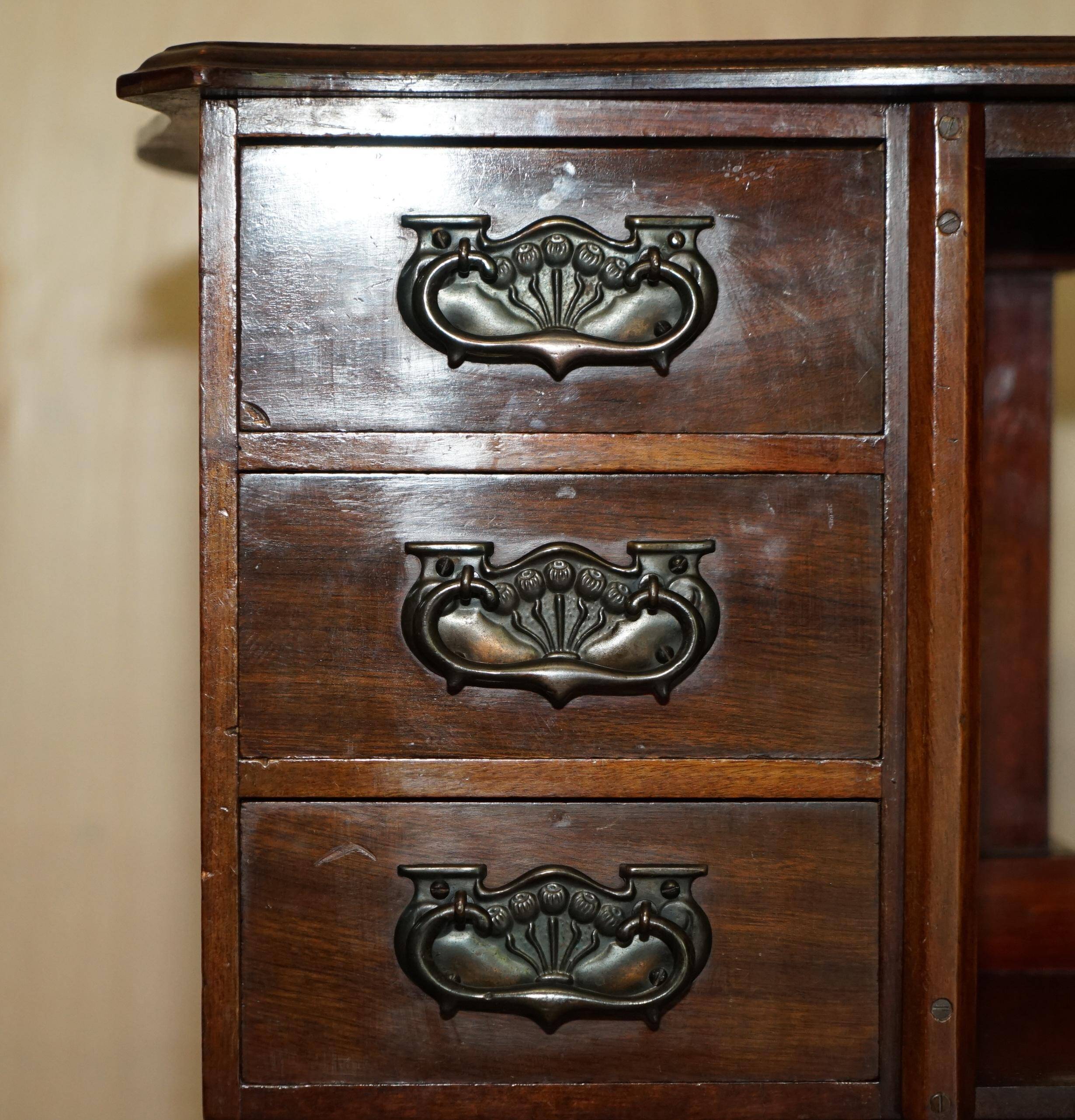 Liberty's London Art Nouveau handles for library table