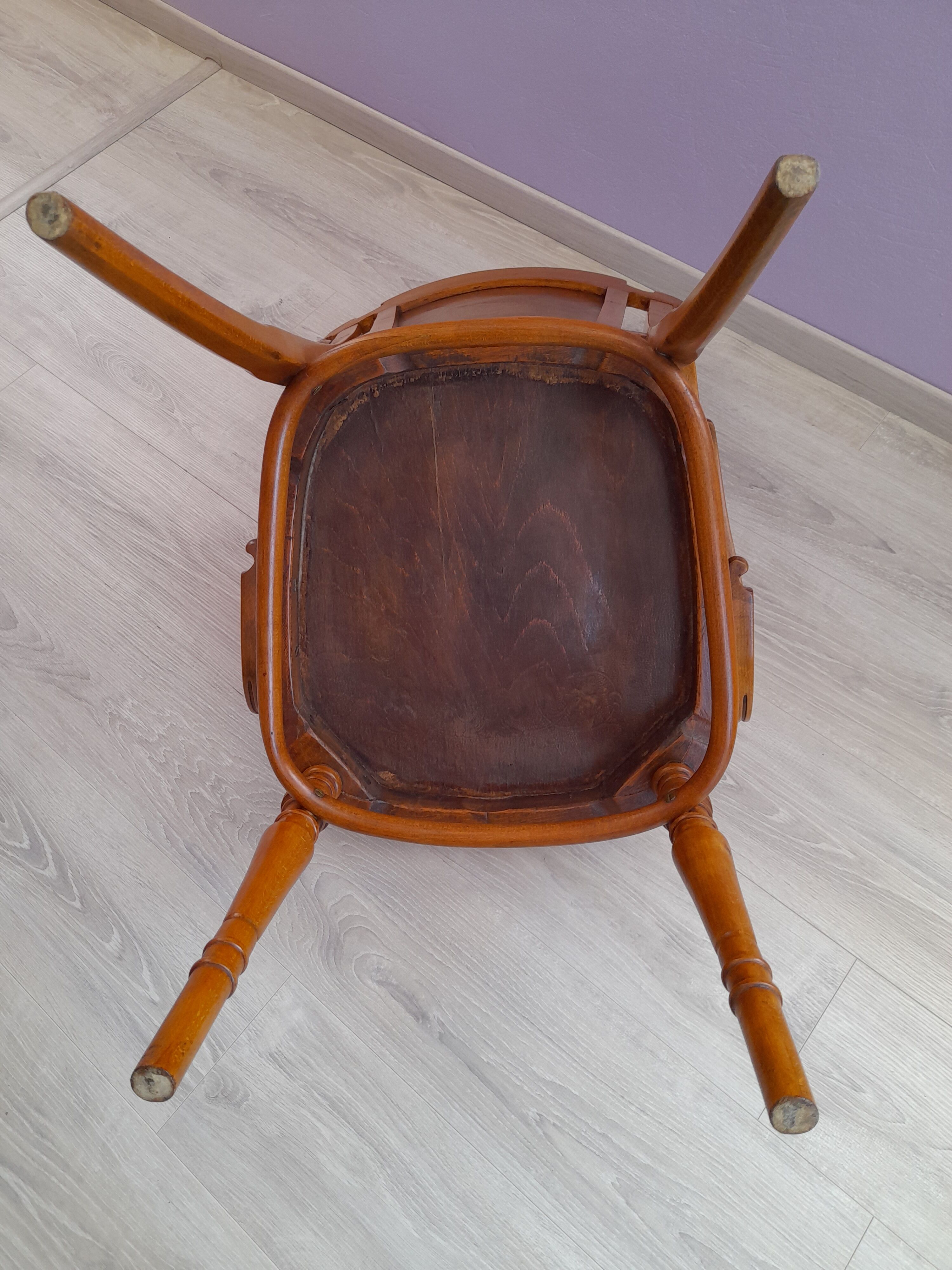 Art Nouveau office chair stamped by J. Kohn - Vienna