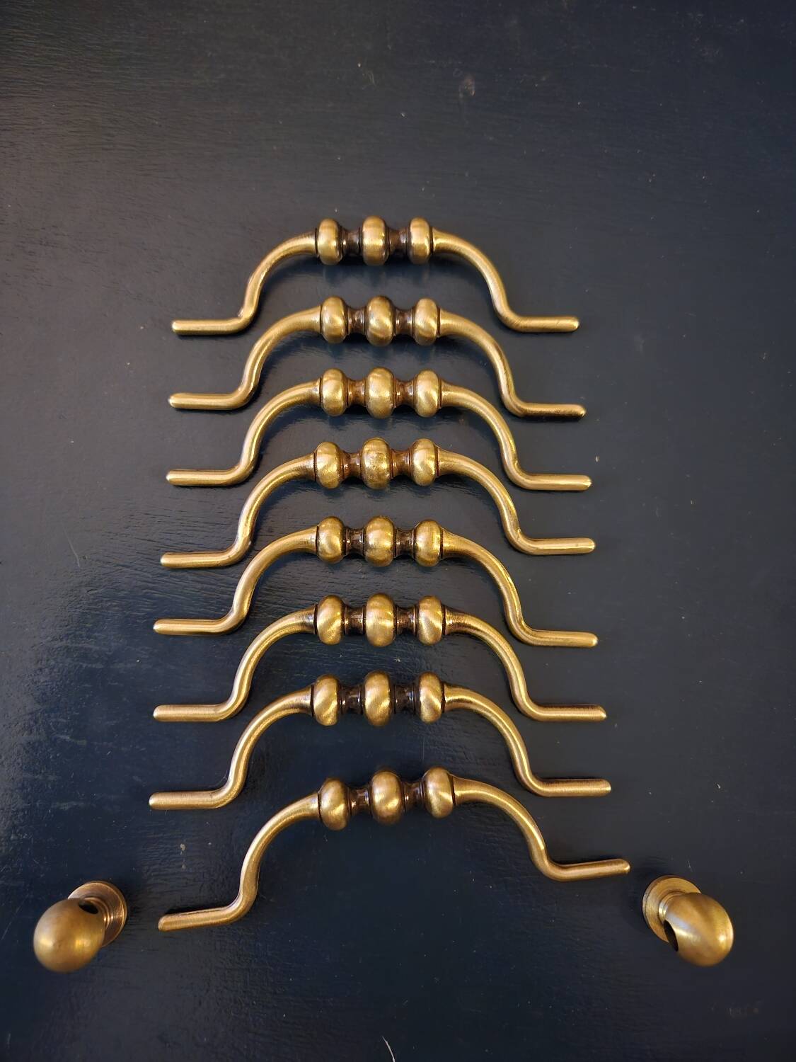 8 brass drop handles