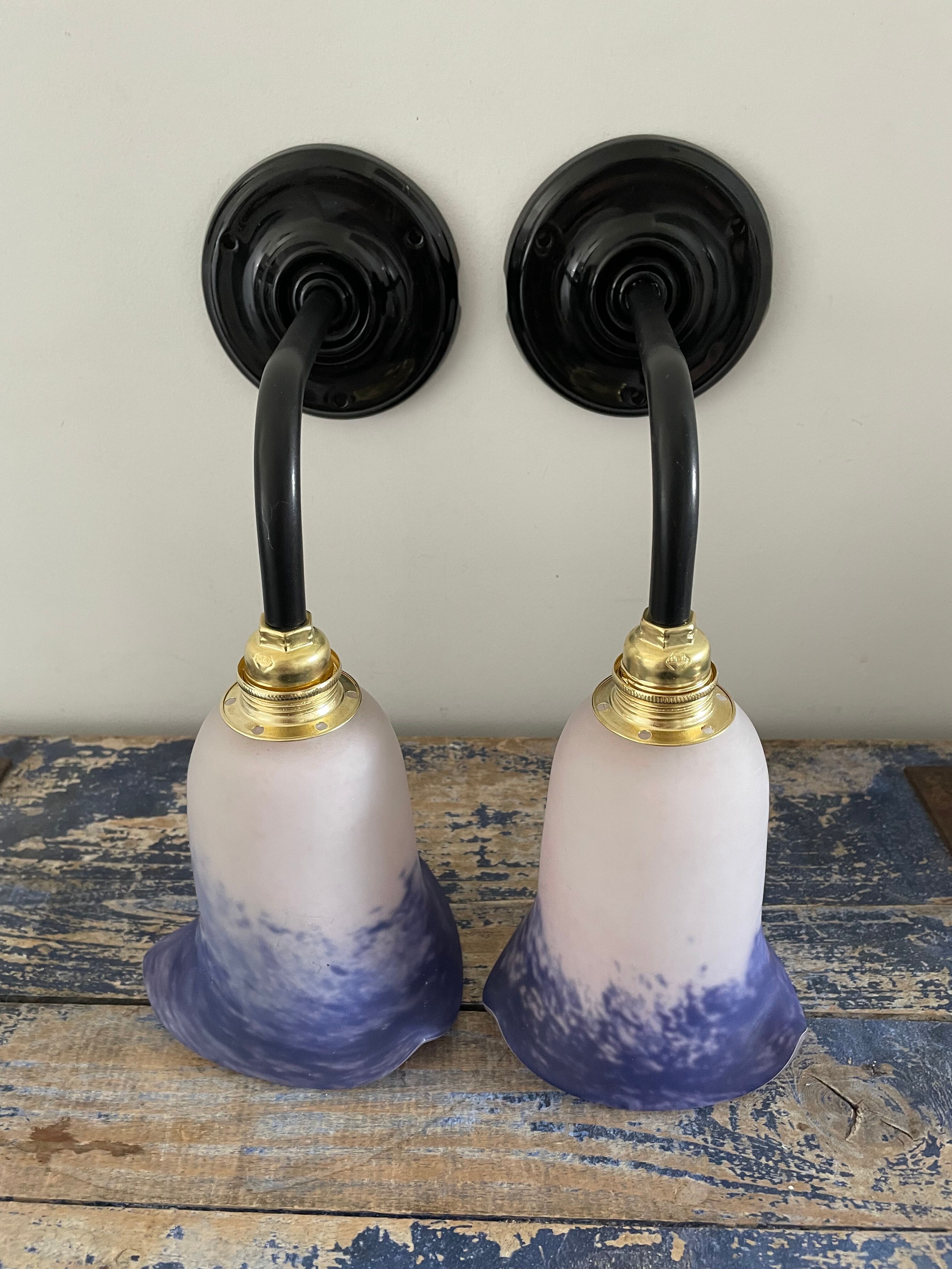 Pair of art deco sconces