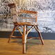 Fauteuil enfant vintage en osier