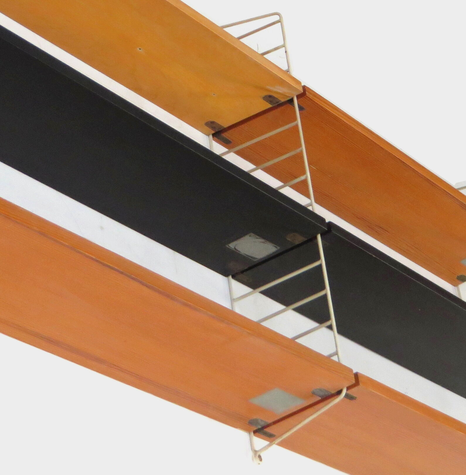 Mid century wall unit shelving system by Nisse Strinning for String AB, Sweden 1950s-1960s