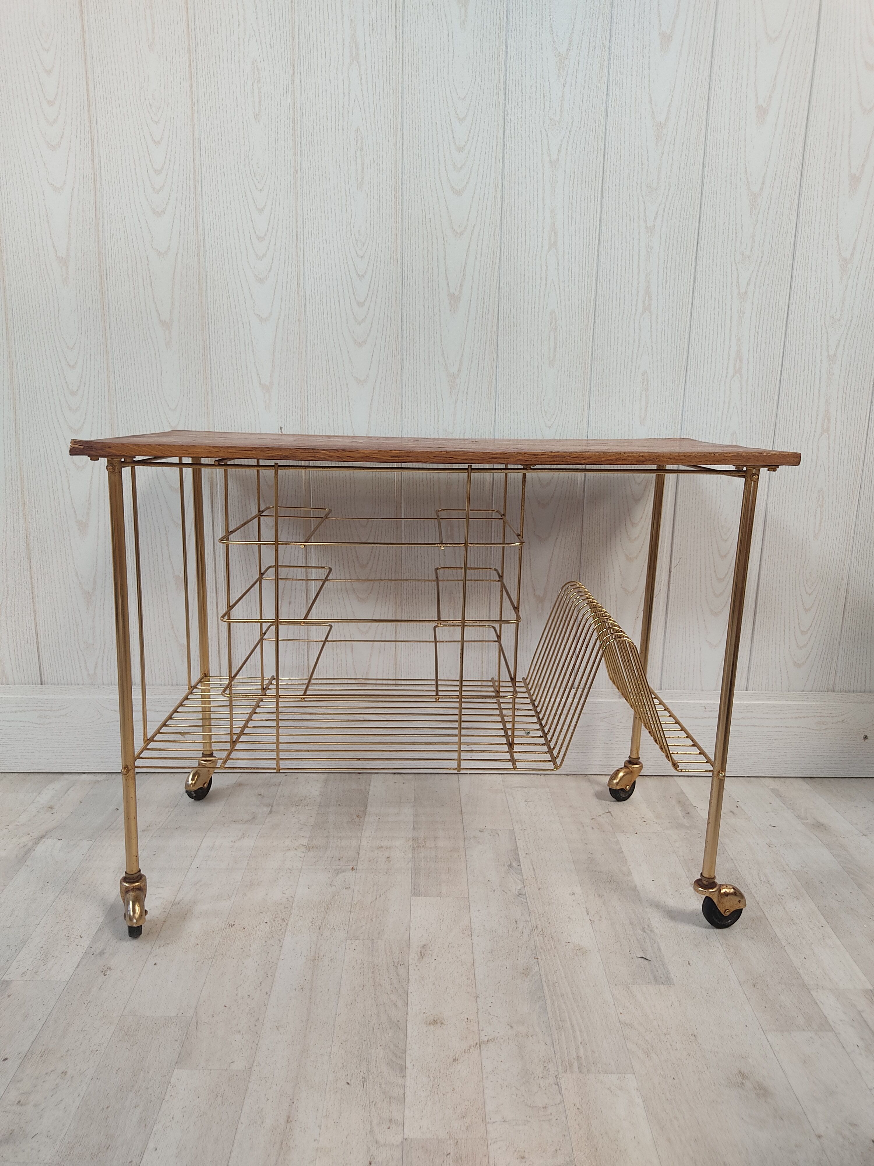 Table porte tourne disques et vinyles
